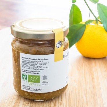 Marmelade de Yuzu à la vanille bio certifié agriculture biologique